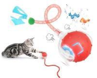 EXTFANS Katzenball Elektrisch mit 2 Schwanzseilen