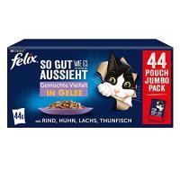 FELIX Gemischte Vielfalt in Gelee Katzennassfutter 44x85g