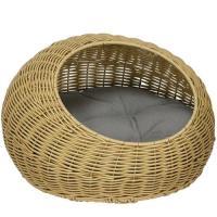 PawHut Rattan Katzenkorb