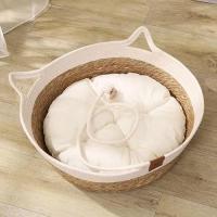 Rukuapid Rattan Katzenhütte 40x40x13 cm