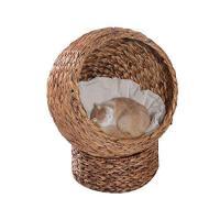 PawHut Rattan Katzenkorb (50x42x60 cm)